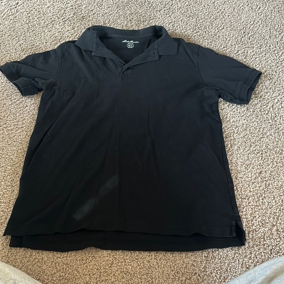 Eddie Bauer Shirts Mens White And Blue Stripped Black And Red Eddie